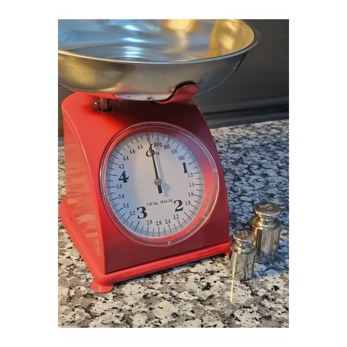 BUĞZ 5 Kg Retro Nostalji Mutfak Tartısı Analog Terazi