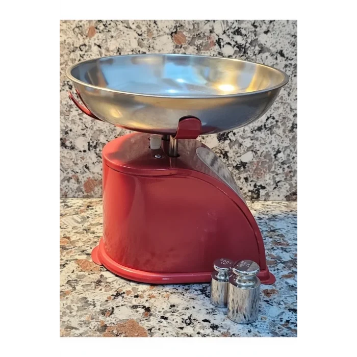 BUĞZ 5 Kg Retro Nostalji Mutfak Tartısı Analog Terazi