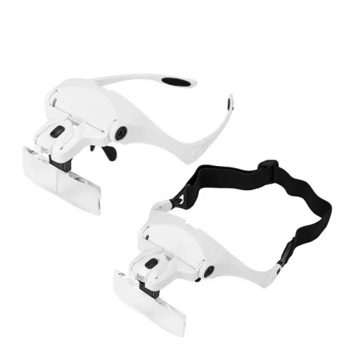 BUĞZ 5 Lens 1.0x3.5x, 2led Işıklı  Ile Ayarlanabilir Gözlük Büyüteç9892b2 - BUĞZ