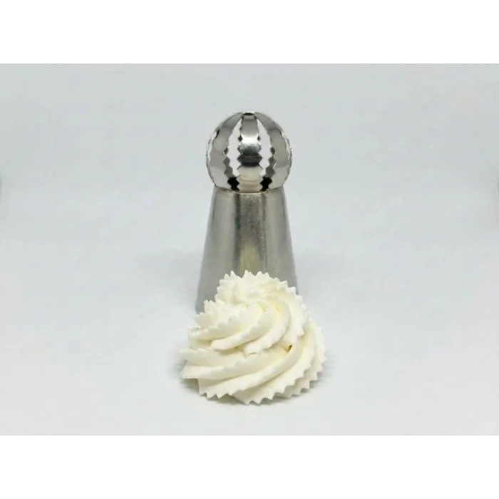 BUĞZ 5li Profesyonel Rus Top Duy Ucu Seti – 5.9 Cm Büyük Boy Paslanmaz Çelik Krema Sıkma Ve Fırfır Uçları