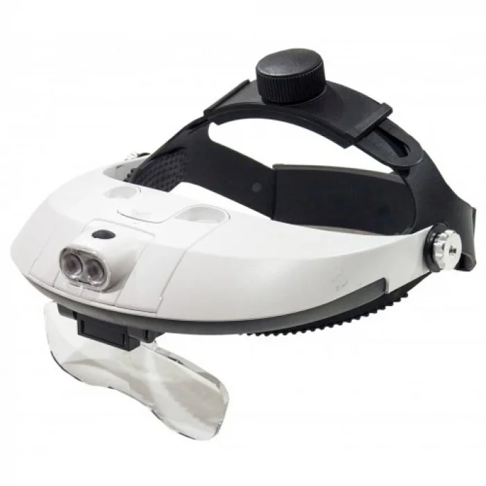 BUĞZ 5 Mercekli Çok Fonksiyonlu, Başlık Tip Işıklı Büyüteç 81001h - BUĞZ