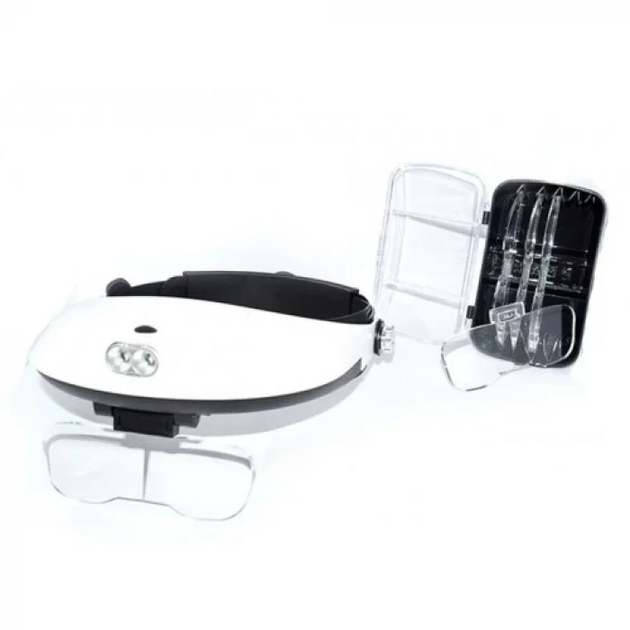 BUĞZ 5 Mercekli Çok Fonksiyonlu, Başlık Tip Işıklı Büyüteçmg81001g - BUĞZ