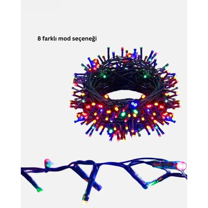 BUĞZ 5 Metre 50’li LED Işık – Siyah Kablolu, Çok Fonksiyonlu, İç ve Dış Mekan Kullanımı