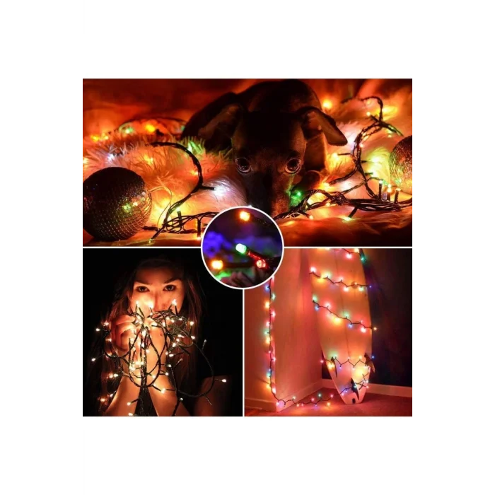  5 Metre Ampul LED Işık Renkli RGB Çok Renkli Led Aydınlatma
