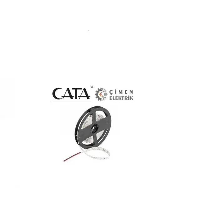 BUĞZ 5 METRE CATA CT 4482 10 Çip İç Mekan Şerit Led Kırmızı 12V