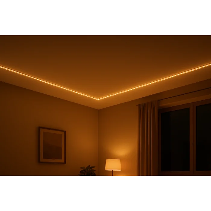 BUĞZ 5 Metre CATA CT 4540 İç Mekan 12V 120 Ledli Şerit Led Amber
