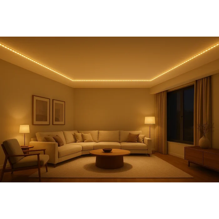 BUĞZ 5 Metre CATA CT 4540 İç Mekan 12V 120 Ledli Şerit Led Amber