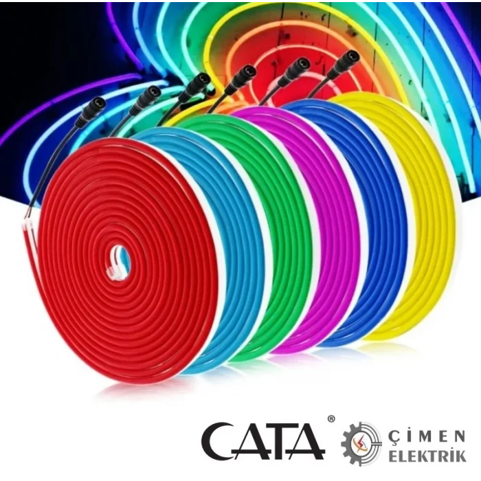  5 METRE CT 4555 Cata Neon Hortum Led 12V Mavi Işıık