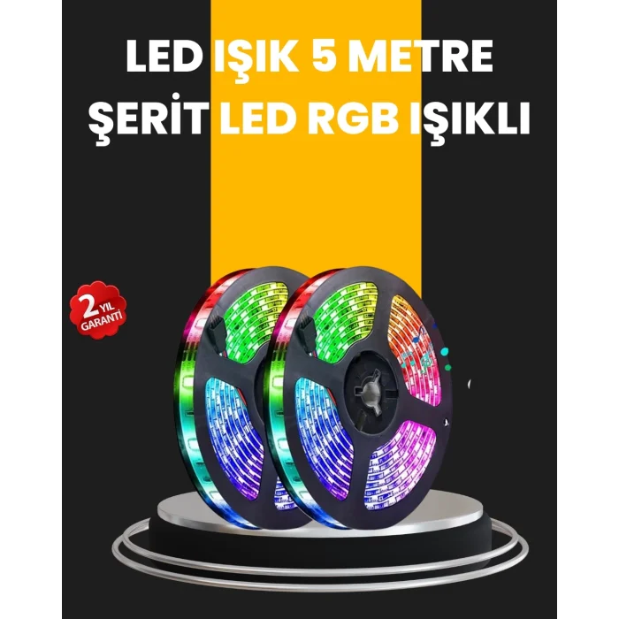  5 Metre Kumandalı Su Geçirmez Şerit LED