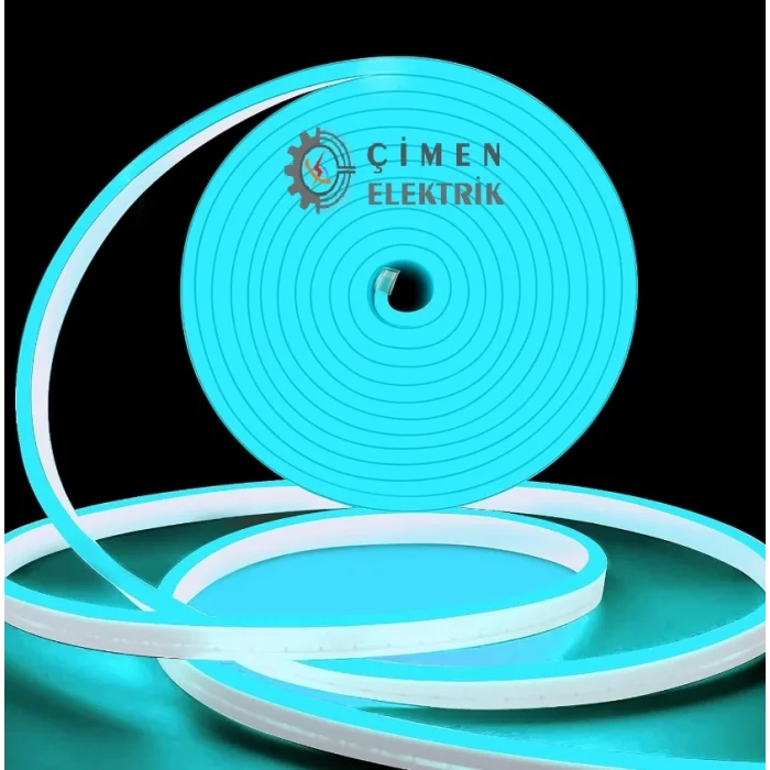  5 Metre Noas YL42 1220 Buz Mavi 12V Işık Dış Mekan Neon Led