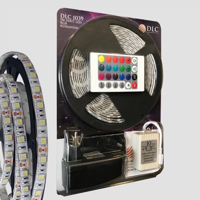 BUĞZ 5 Metre Rgb Şerit Led Seti-iç ve Dış Mekan Silikonlu-tak Çalıştır
