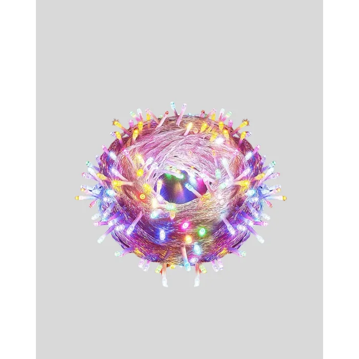 BUĞZ 5 Metre Şeffaf Kablo LED Peri Işığı 50 Ampullü Dekoratif Led - Lisinya