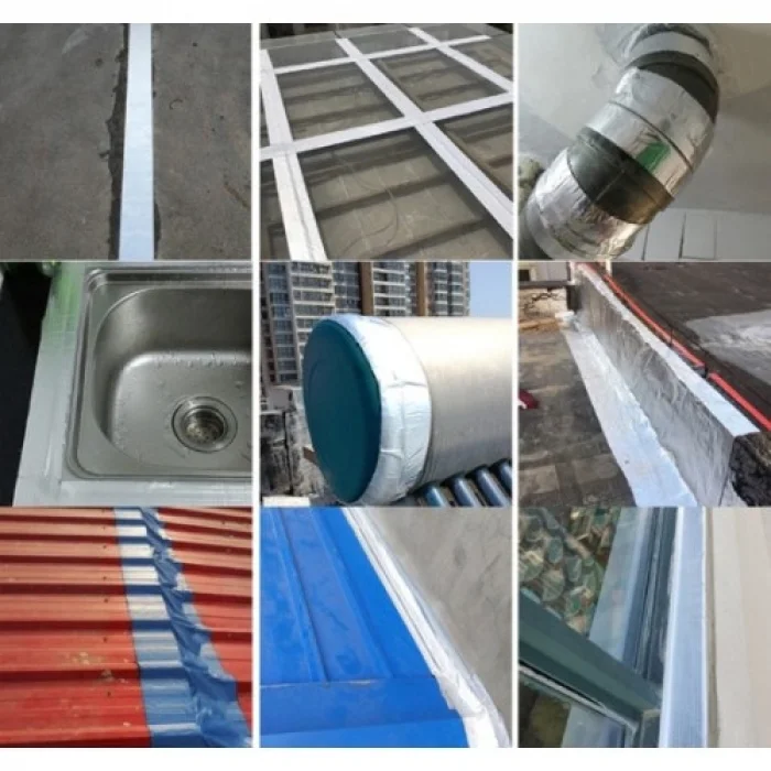 BUĞZ 5 metre x 10cm Çamur Bant Alüminyum İzolasyon Tamir Çatlak Bantı