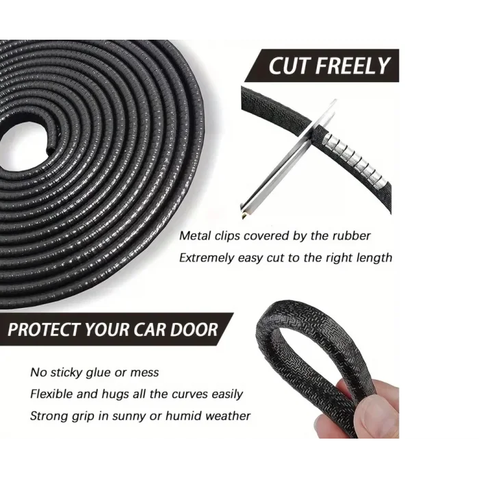 BUĞZ 5 Metrelik Araba Kapı Kenar Koruma Şeridi Rulosu