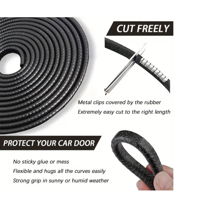 BUĞZ 5 Metrelik Araba Kapı Kenar Koruma Şeridi Rulosu