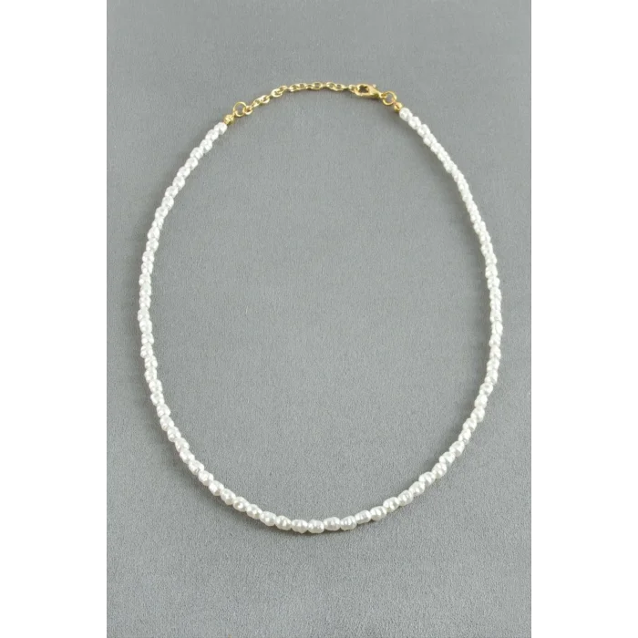 BUĞZ 5 mm Silindir İnci Kolye