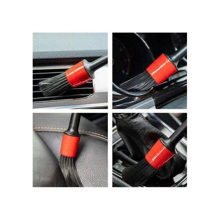 BUĞZ 5 Parça Araç Detaylı Temizlik Fırçası İç Dış motor Temizlik Fırça Seti