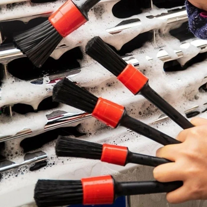 BUĞZ 5 Parça Araç Detaylı Temizlik Fırçası İç Dış motor Temizlik Fırça Seti