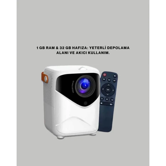 BUĞZ 50 inç TV Deneyimli Projektör – Yakın Mesafede Geniş Görüntü - Lisinya