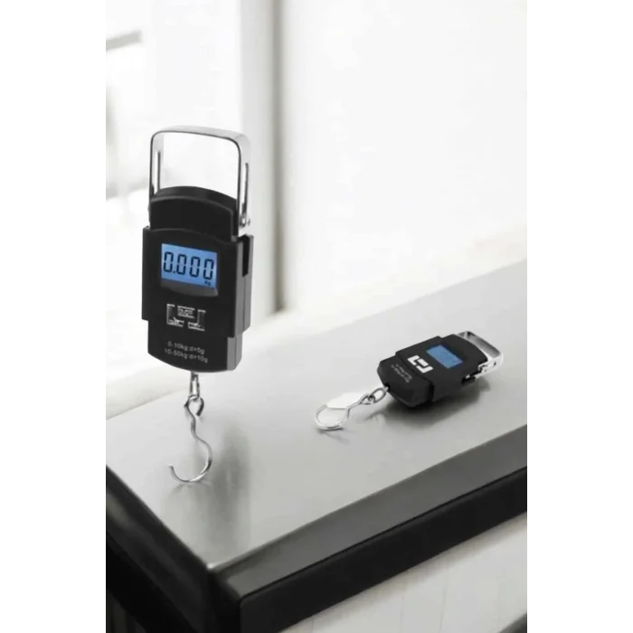  50 Kg El Kantarı Ağırlık Ölçer Dijital Ekranlı Kancalı Portatif