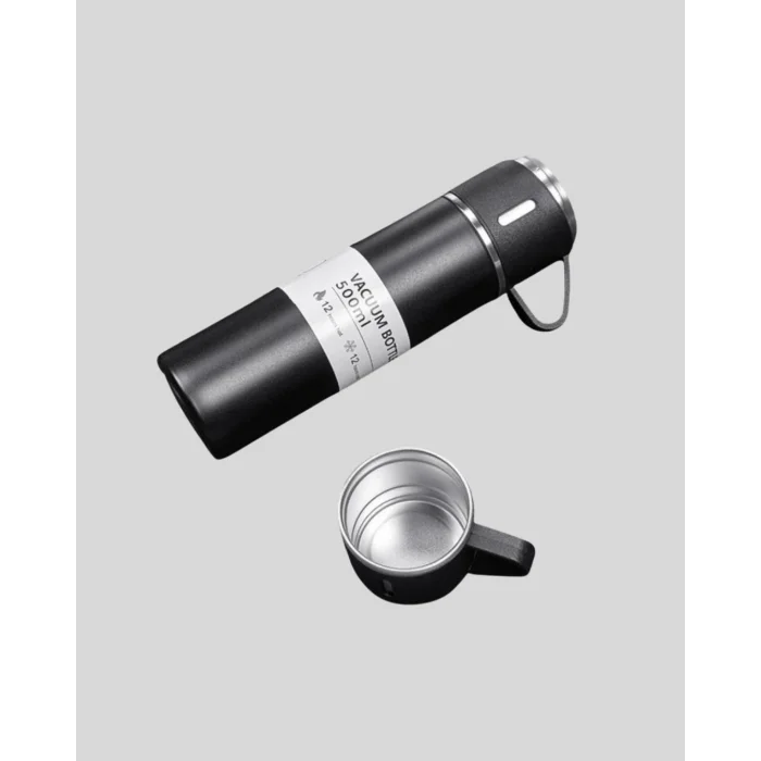 BUĞZ 500 ml Vakumlu Termos – Çift Kat Paslanmaz Çelik, Sızdırmaz Kapağıyla Sıcak ve Soğuk İçeceklere Özel