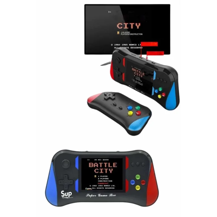  500 Oyunlu Retro Sup Konsolu Taşınabilir Mini Gamepad 3,5 İnç Ekran