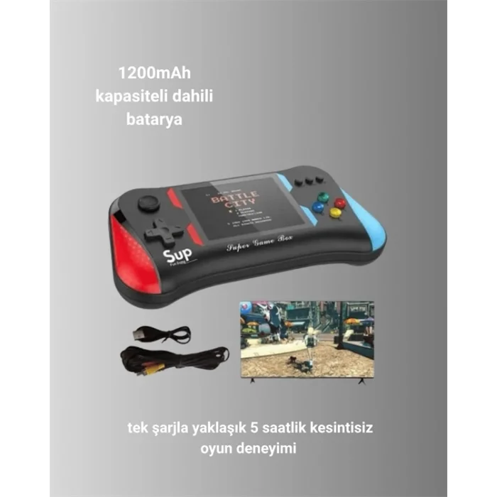  500 Retro Oyunlu Taşınabilir El Konsolu – X7M Modeli