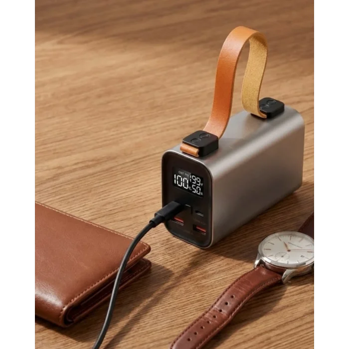 BUĞZ 50000 mAh Güçlü Powerbank Dijital Göstergeli Çoklu USB Çıkışlı