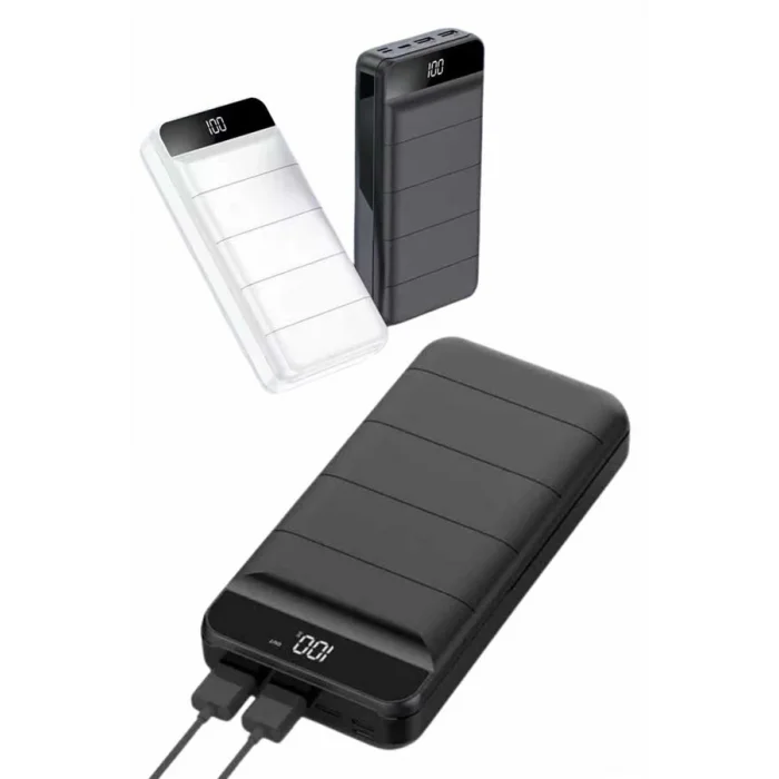 BUĞZ 50.000 Mah Powerbank Turbo Hızlı Led Göstergeli Android İOS Uyumlu Taşınabilir Askılı - Lisinya