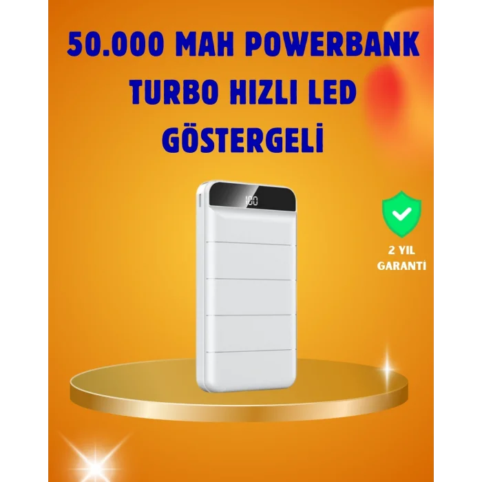 BUĞZ 50000mAh LED Göstergeli Taşınabilir Şarj Cihazı