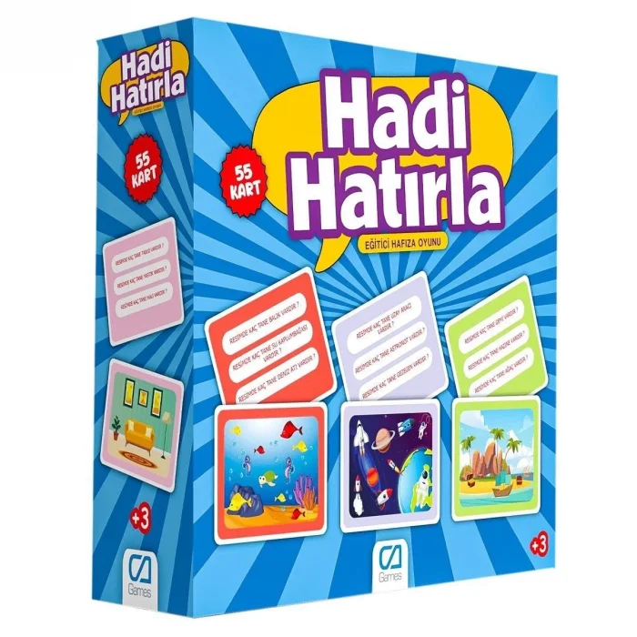  5108 CA Games,  Hadi Hatırla  - Eğitici Hafıza Oyunu / +5 yaş