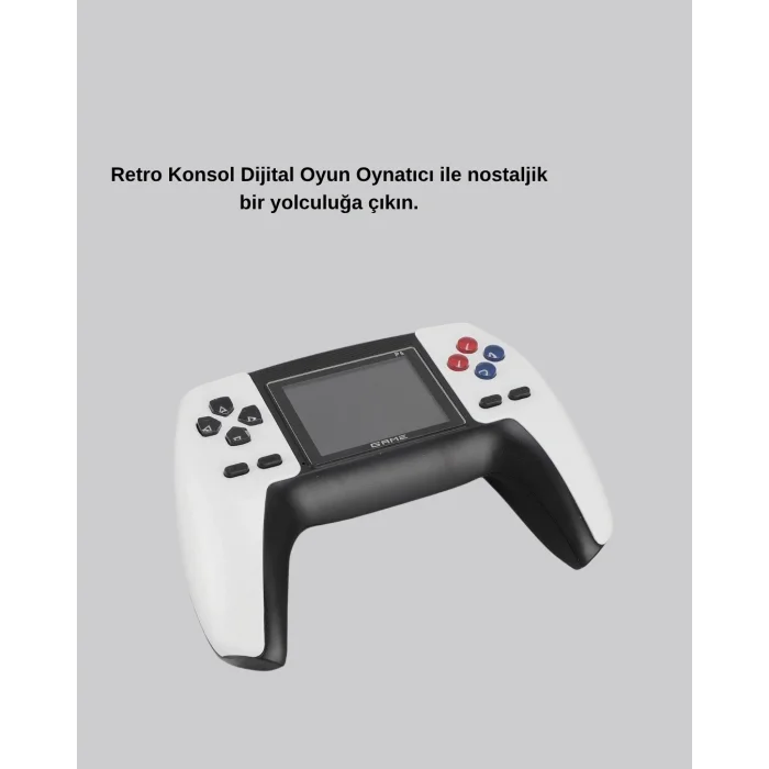 BUĞZ 520 Klasik Oyunlu P5™ ControllerView Retro Konsol – Şarjlı,  Ergonomik Tasarım