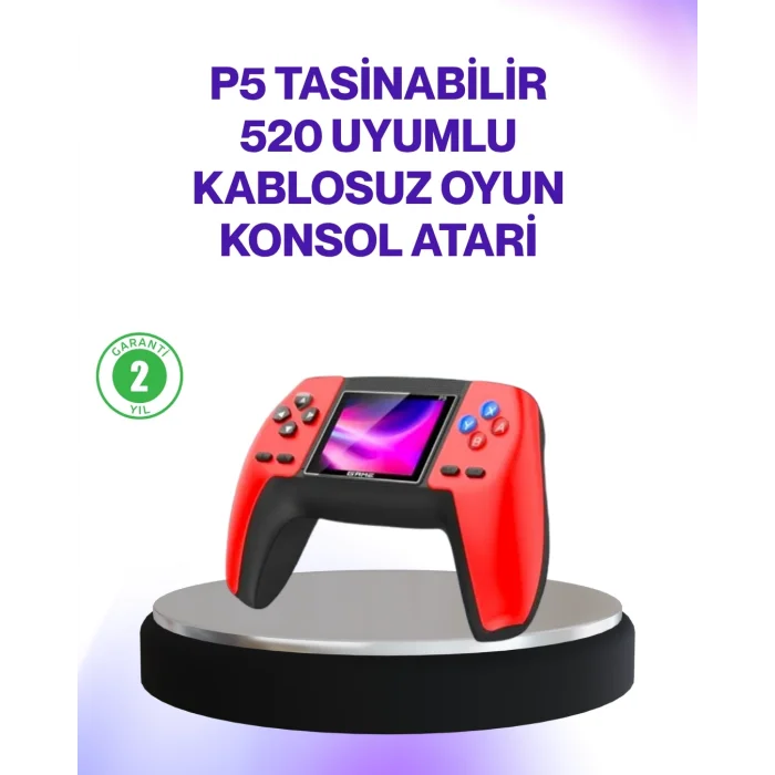 BUĞZ 520 Klasik Oyunlu P5 Retro Elde Taşınabilir Konsol
