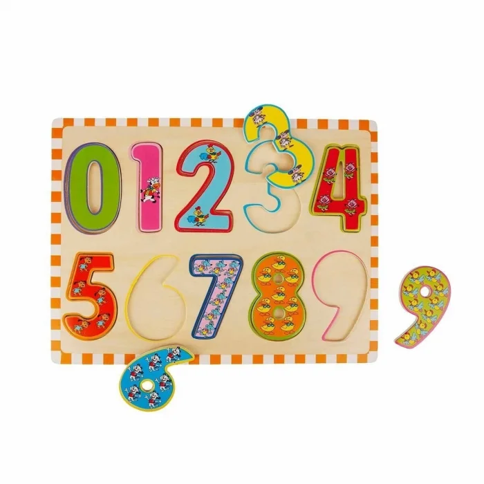 BUĞZ 5215 -Wooden Puzzle Numbers 10 Parça