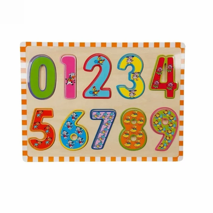 BUĞZ 5215 -Wooden Puzzle Numbers 10 Parça