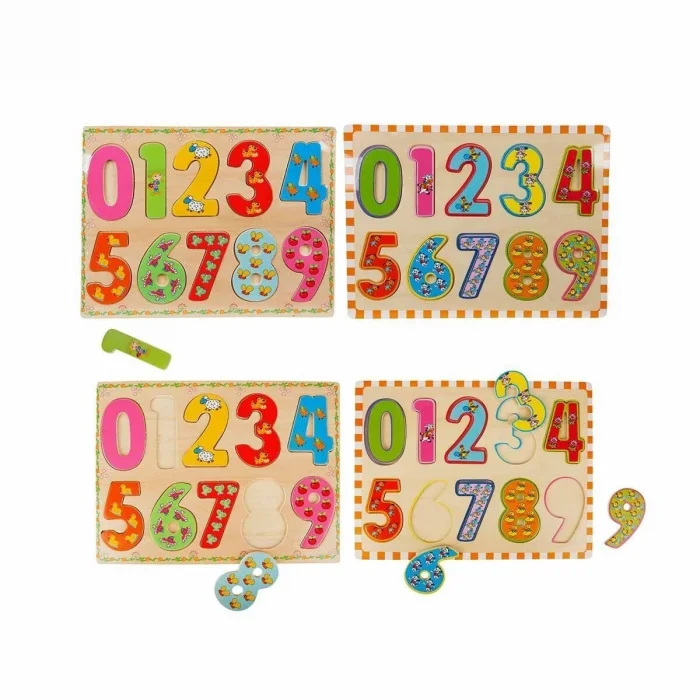 BUĞZ 5215 -Wooden Puzzle Numbers 10 Parça