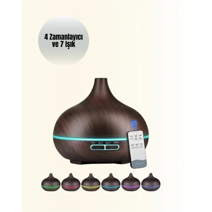  550 ml Ultrasonik Yağ Difüzörü ve Soğuk Buhar Nemlendirici