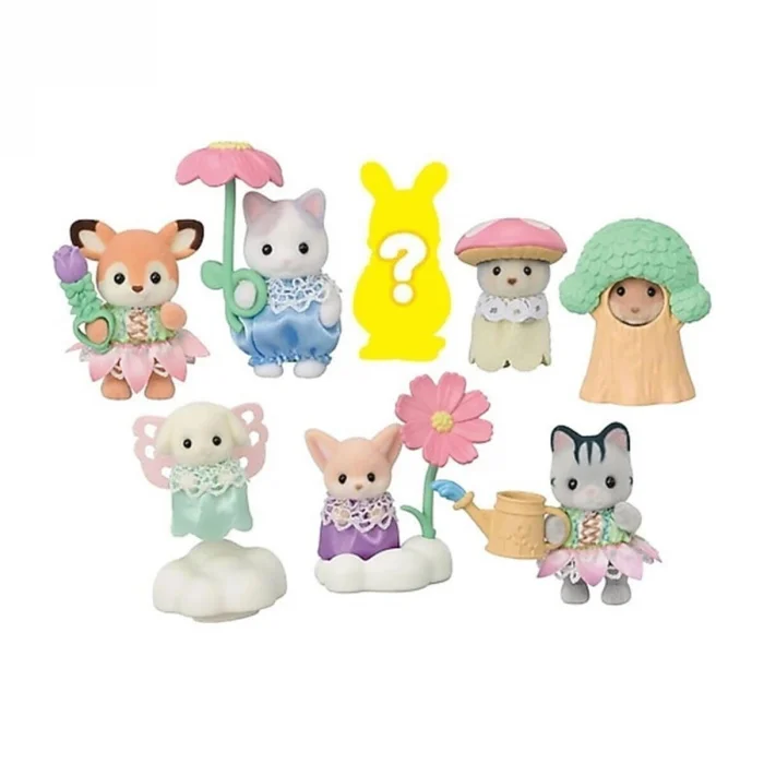 BUĞZ 5823 Sylvanian Families Bebek Minifigür Çiçek Serisi Tekli Sürpriz Figür +4 yaş