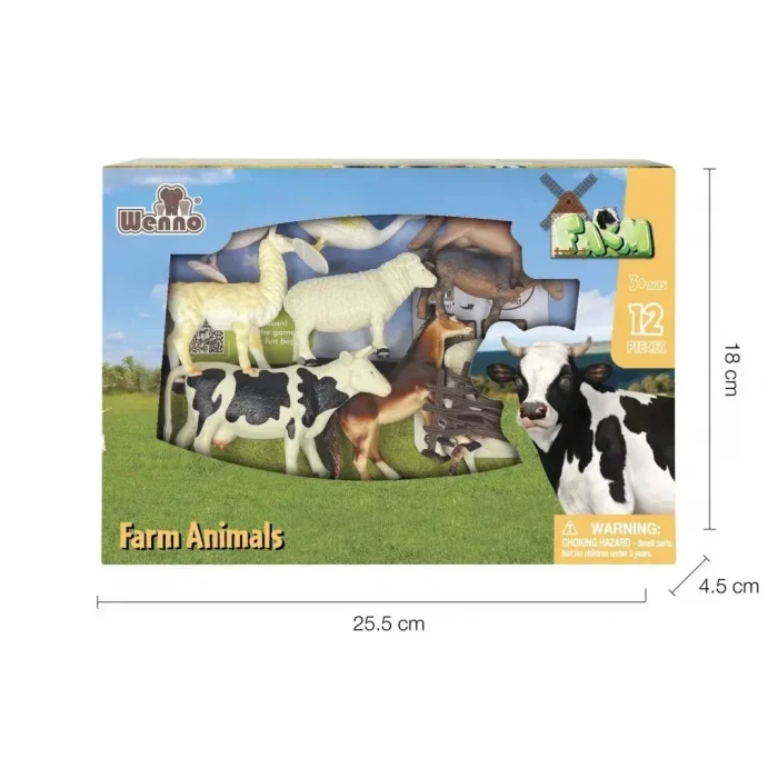  5901-5903-5904 Kutulu 12 parça Hayvan Seti