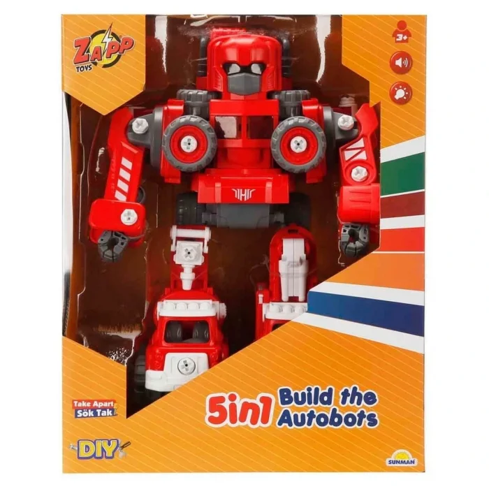BUĞZ 5in1 Zapp Toys Sesli ve Işıklı Sök Tak Robot