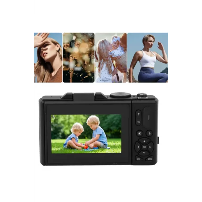 BUĞZ 5k 75mp Hd Dijital Kamera 18x Dijital Zoom, Flaşlı,3.0 İnç Ekranlı Fotoğraf Makinesi