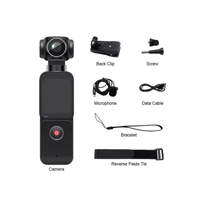 BUĞZ 5k Ultra Hd Aksiyon Kamerası Ultra Stabil Çekim, Anti-shake Teknolojisi - Lisinya