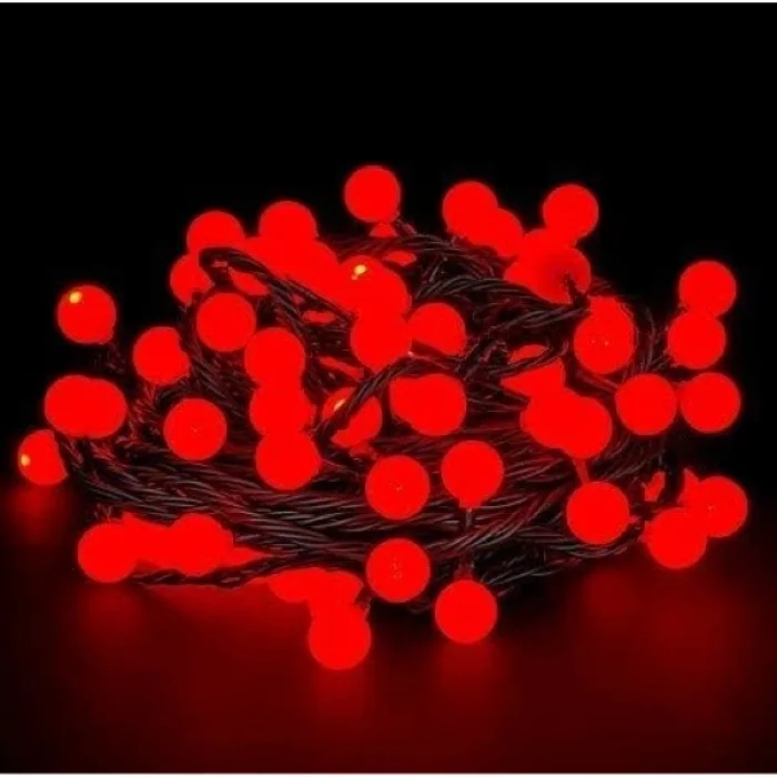 BUĞZ 5m 28 Led Kırmızı Işık Siyah Kablo Fişli