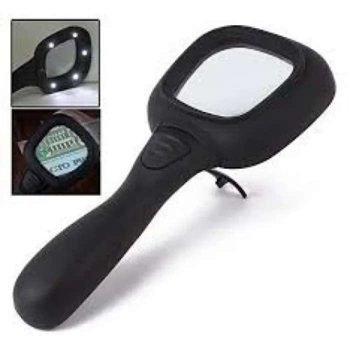 BUĞZ 6 Ledli Ve Mor Işıklı Büyüteç 60mm - BUĞZ