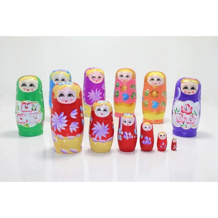 BUĞZ 6lı Ahşap Matruşka Seti