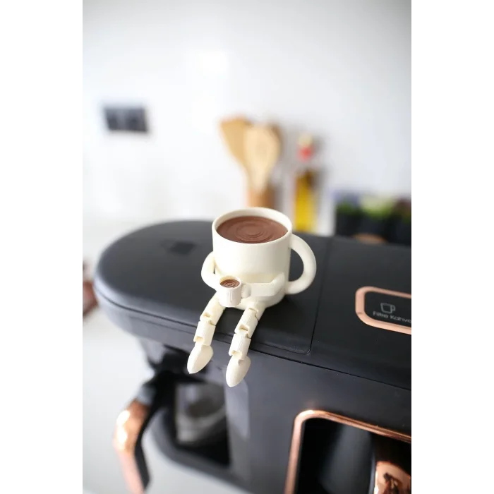  6lı Ayaklı Kahve Seti - Moka Pot - Kahve Tanesi - Çaydanlık - Cezve - Kahve Bardağı - Bardak