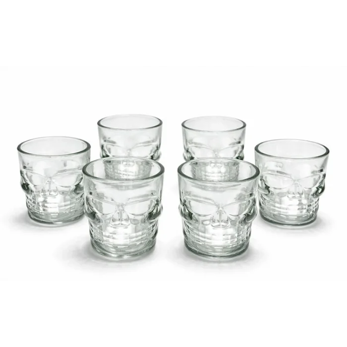 BUĞZ 6lı Kurukafa Cam Shot Bardağı Alk2152