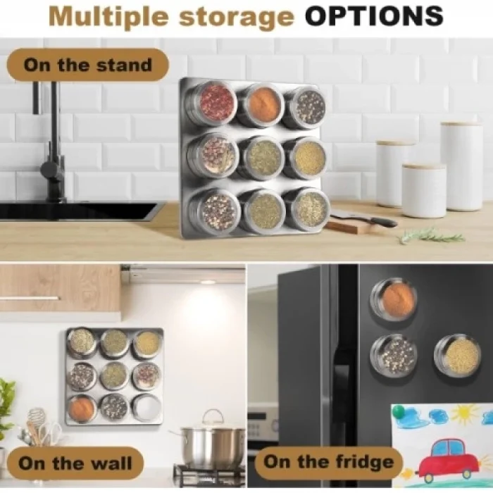 BUĞZ 6lı Mıknatıslı Baharatlık Seti