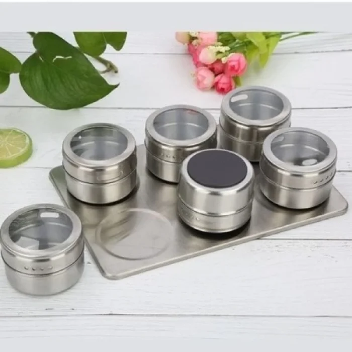 BUĞZ 6lı Mıknatıslı Baharatlık Seti