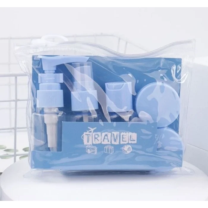 BUĞZ 6 Parça Renkli Kapaklı Seyahat İçin Boş Şişe Seti